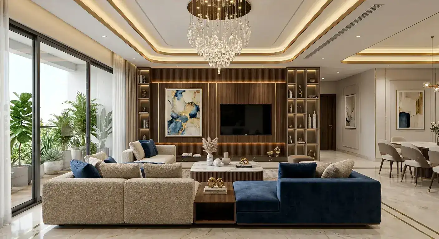 Turnkey interior design project Bangalore by Skyline Spaces
