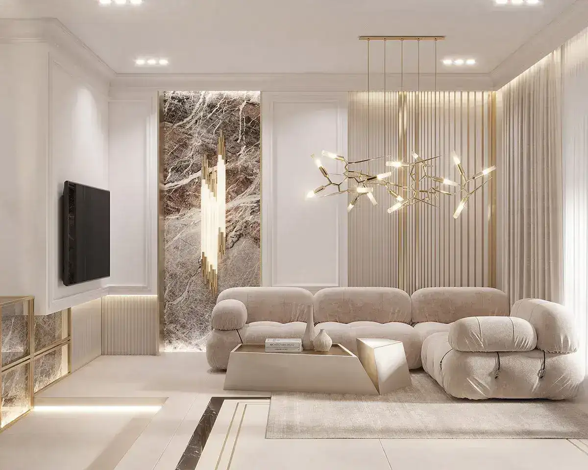 Elegant Bangalore living room interior design